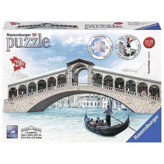 Ravensburger 3D puzzle Rialto Most RA12518-1