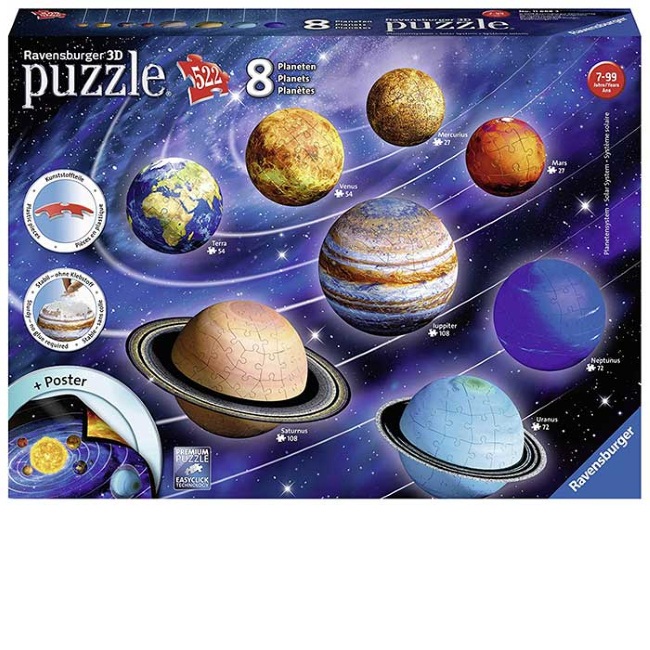 Ravensburger 3d puzzle Solarni sistem RA11668-1