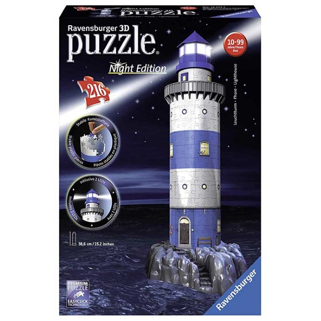 Ravensburger 3D puzzle Svetionik noćno izdanje RA12577 -1
