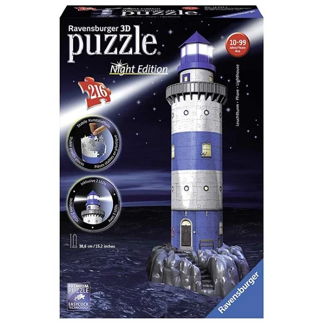 Ravensburger 3D puzzle Svetionik noćno izdanje RA12577 Ravensburger 3D puzzle Svetionik noćno izdanje RA12577