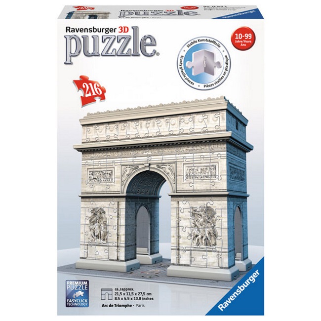 Ravensburger 3D puzzle Trijumfalna kapija RA12514-1