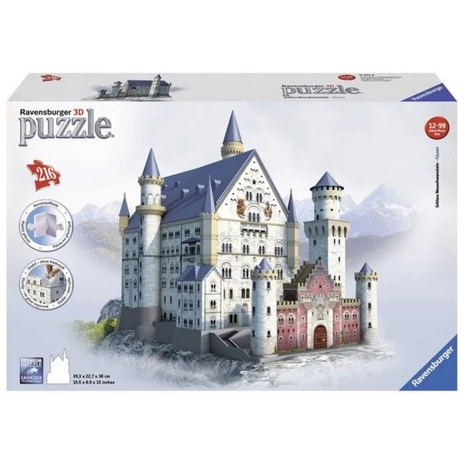 Ravensburger 3D puzzle Zamak Nojsvanštajn RA12573 Ravensburger 3D puzzle Zamak Nojsvanštajn RA12573