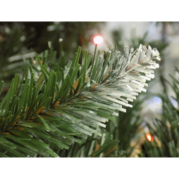 Novogodišnja jelka sa belim vrhovima 220 cm zelena - 21339-4