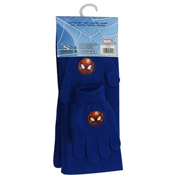 Zimski set Spiderman (kapa, rukavice i sal) S02263
